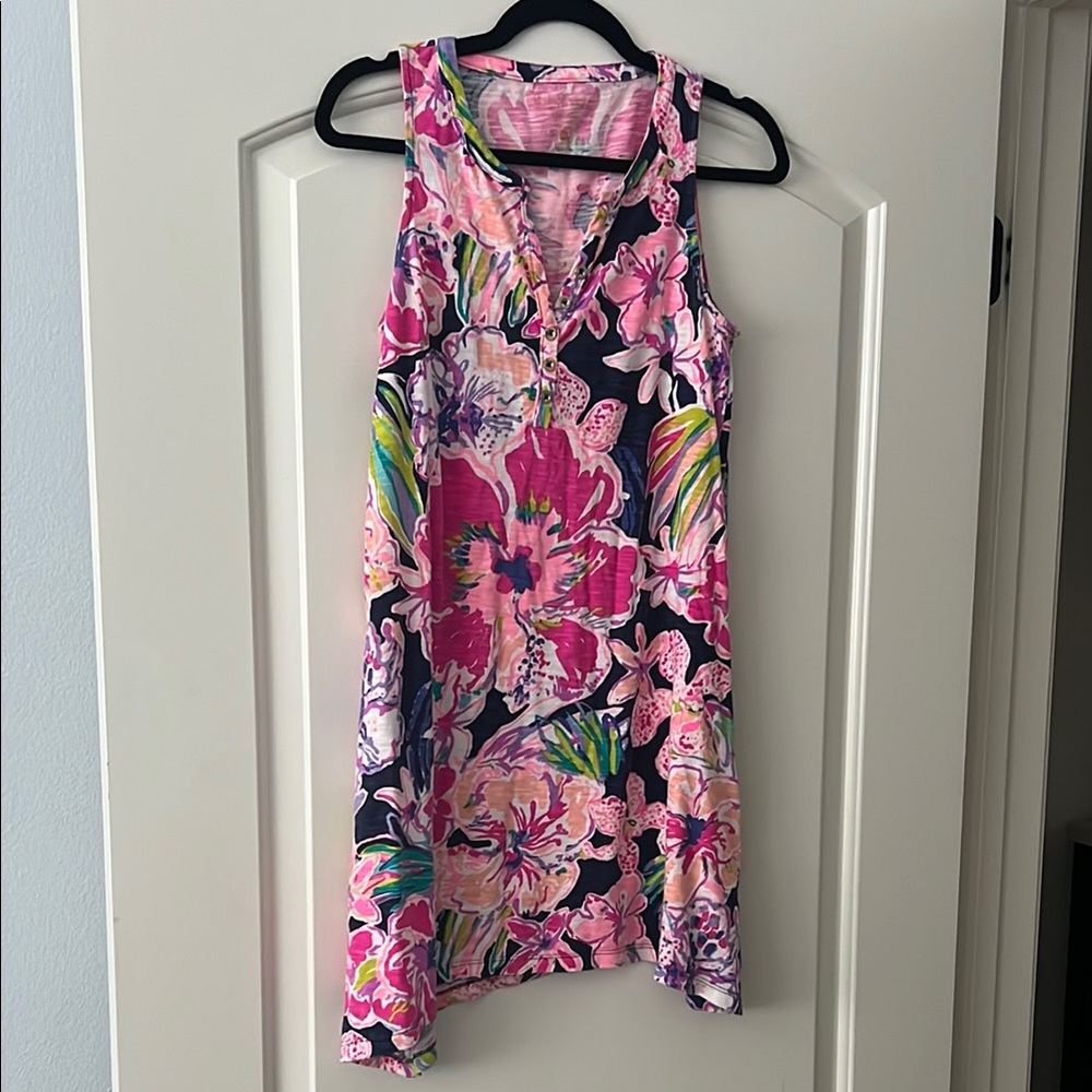 Lilly Pulitzer floral cotton swing dress